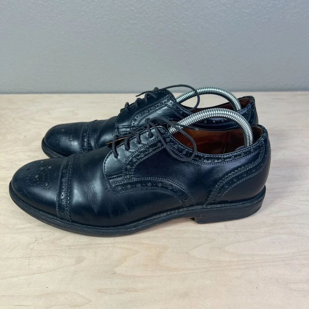 Allen Edmonds Whitney Mens‎ Black Leather  Dress Shoe Size 9 D